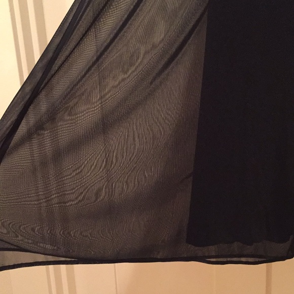 Dressbarn sheer palazzo wide leg black pants - Picture 6 of 8